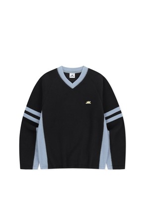 V Fleece Pullover Navy
