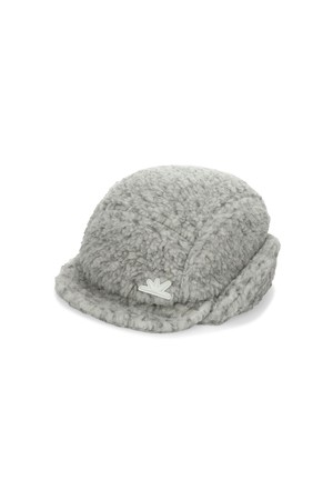 Sherpa Fleece Earflap Cap Heather Grey