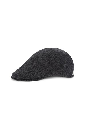 Wool Flat Cap Charcoal