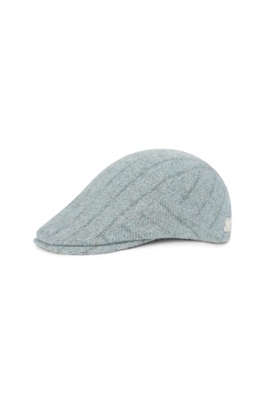 Wool Flat Cap Blue