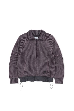 Hover Knit Polo Purple