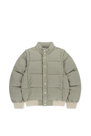 Flannel 2Way Down Jacket Mint