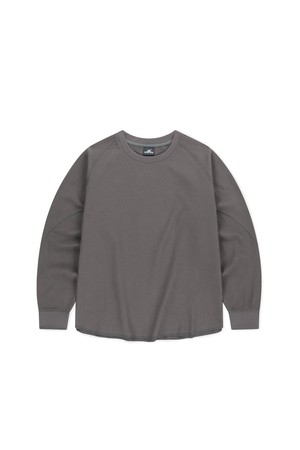 Aero Waffle LS Tee Charcoal_GREY-a