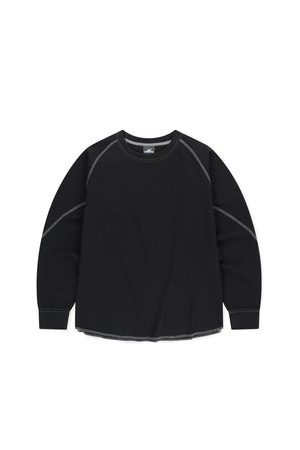 Aero Waffle LS Tee Black