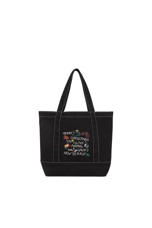 [HOME ALONe] Doodle Tote Black_BLACK-a