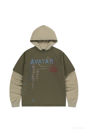 [AVATAR] Hooded LS Tee Khaki_KHAKI-a