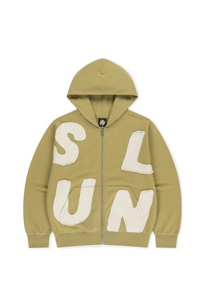 Capital Zip Up Hoodie Mustard