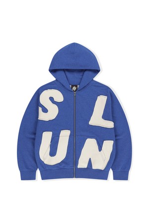 Capital Zip Up Hoodie Heather Blue