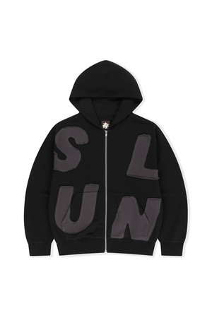 Capital Zip Up Hoodie Black