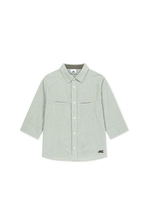 W Plaid 3/4 Sleeve Shirt Green