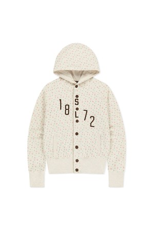 W 1872 Button Up Hoodie Floral