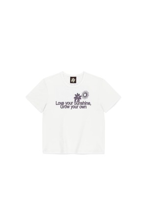 W Love Your Sunshine Tee White/Lavender