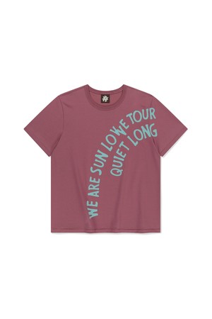 Arc Text Tee Rose
