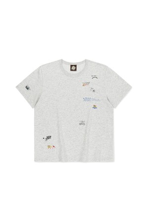 Collage Tee Heather Grey