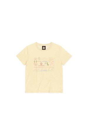 W Nature Sampler Tee Heather Yellow