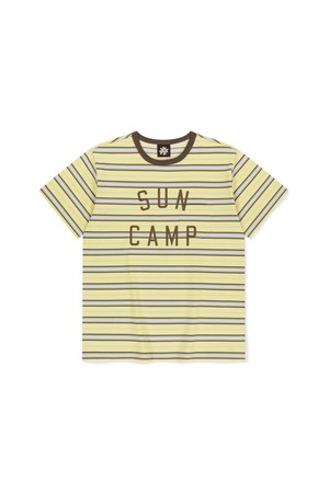 SUN CAMP Stripe Tee Yellow