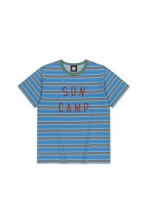 SUN CAMP Stripe Tee Blue