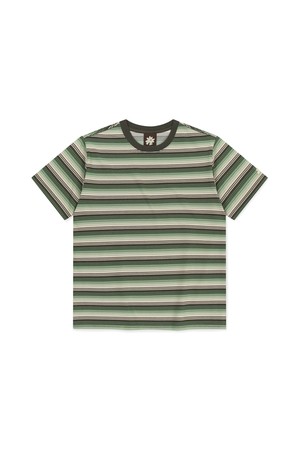 Striped Allday Tee Green