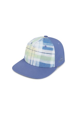Plaid Trucker Cap Blue