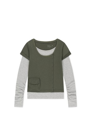 W Polartec Delta FlexAir Layered LS Tee Olive