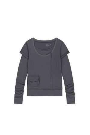 W Polartec Delta FlexAir Layered LS Tee Purple