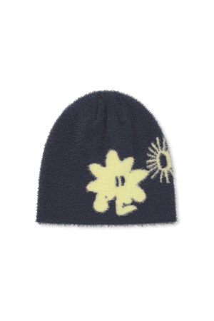 Cali Shaggy Beanie Navy