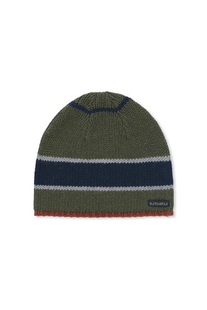 Varsity Stripe Beanie Olive