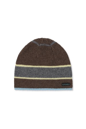 Varsity Stripe Beanie Brown