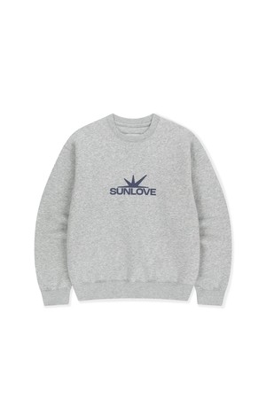 Daybreak Logo Crew Heather Grey