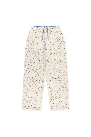 Phase Fleece Pants Ivory Dot