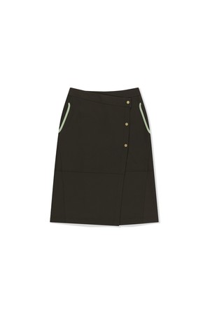Velo Wrap Skirt Dark Olive