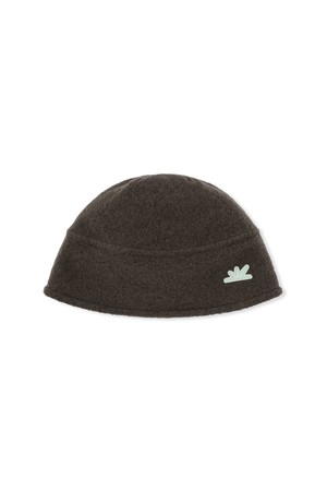 Wool Earflap Beanie Charcoal