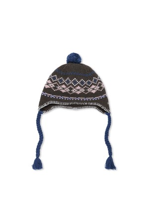 Alpine Tassel Beanie Dark Brown