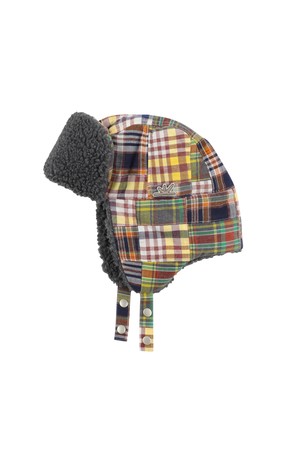 Patchwork Trooper Hat Pink
