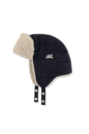 Patchwork Trooper Hat Dark Navy