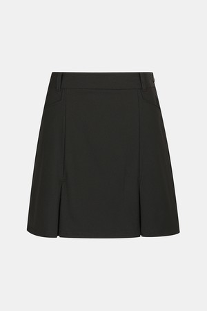 [테일러메이드] 여성 절개 맞주름 H라인 큐롯_BLACK-a