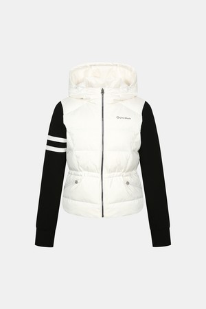 [테일러메이드] 여성 니트 소매 다운 점퍼 TWDJN8104-101_WHITE-a