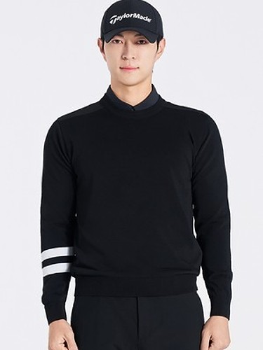 [테일러메이드] 남성 베이직 라운드 풀오버 니트 TMSRO1122-199-a