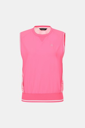 [테일러메이드] 25SS 여성 패턴 슬리브리스 티셔츠 TWTRO6442-410_PINK-a