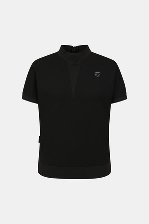 [테일러메이드] 25FW 여성 하이넥 반팔 티셔츠 TWTHO7141-199_BLACK-a