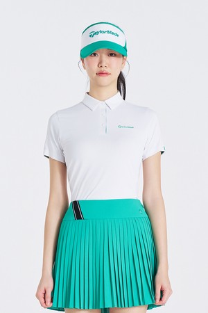 [테일러메이드] 25SS 여성 카라 반팔 티셔츠 TWTYO6741-100_WHITE-a