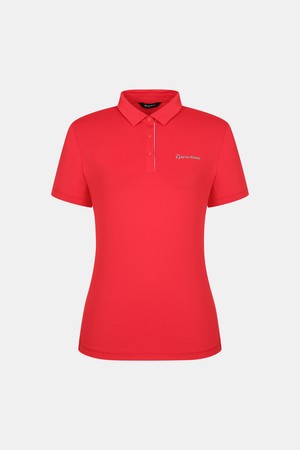 [테일러메이드] 25SS 여성 카라 반팔 티셔츠 TWTYO6741-500_RED-a