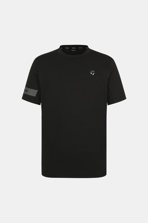 [테일러메이드] 25SS 남성 라운드 반팔 티셔츠 TMTRO2343-199_BLACK-a