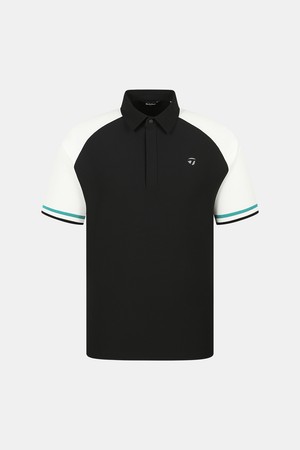 [테일러메이드] 25SS 남성 니트 소매 티셔츠 TMTYO2149-199_BLACK-a