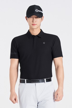 [테일러메이드] 25SS 남성 등판 허니콤 메쉬 티셔츠 TMTYO2342-199_BLACK-a