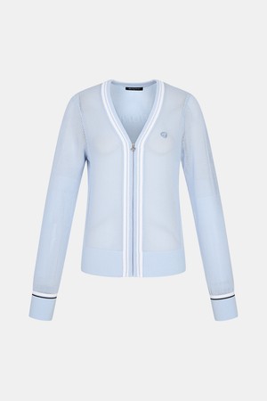 [테일러메이드] 25SS 여성 브이넥 니트 가디건 TWSCO6131-940_BLUE-a