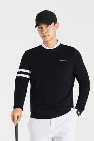 [테일러메이드] 25FW 남성 조직감 라운드 니트 TMSRO3225-199_BLACK-a