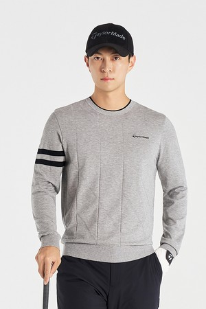 [테일러메이드] 25FW 남성 조직감 라운드 니트 TMSRO3225-193_GREY-a