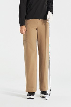 [테일러메이드] 25FW 여성 스트링 와이드핏 팬츠 TWPTO7284-513_CAMEL-a