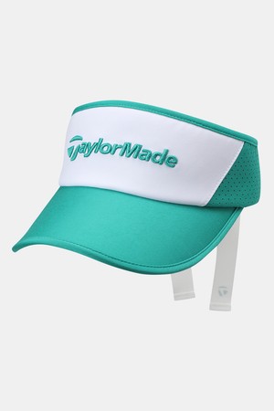 [테일러메이드] 25SS 여성 컬러블럭 리본 바이저 TWHVO6624-804_GREEN-a